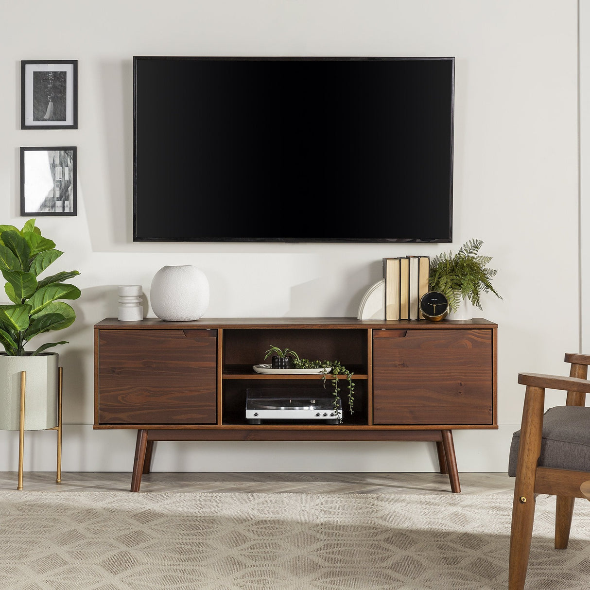 Sloane Adair Solid Wood TV Stand-Entertainment-Parc Decor