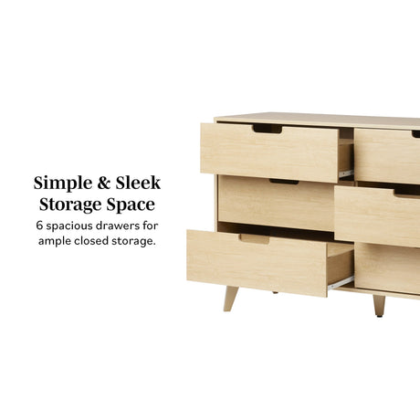 Sloane Hans Mid-Century Modern Angle-Leg Dresser-Bedroom-Parc Decor