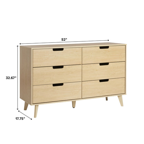 Sloane Hans Mid-Century Modern Angle-Leg Dresser-Bedroom-Parc Decor