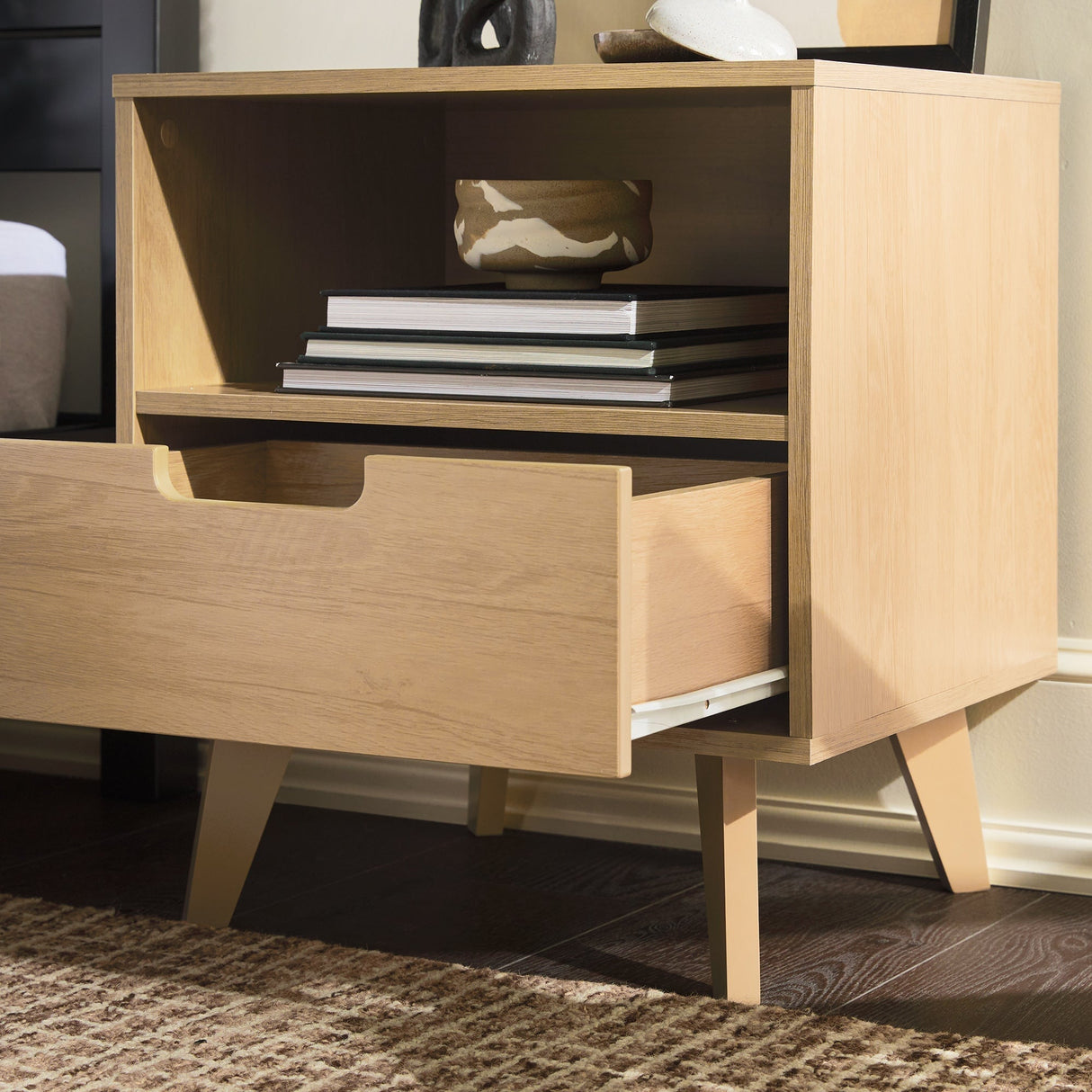 Sloane Hans Mid-Century Modern Angle-Leg Nightstand-Bedroom-Parc Decor