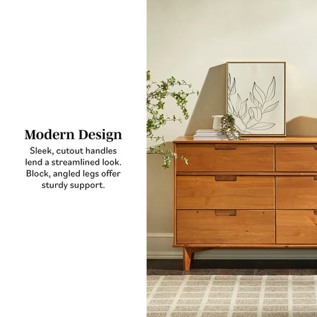 Sloane Mid Century Modern Solid Wood Dresser-Bedroom-Parc Decor