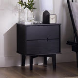 Sloane Mid Century Modern Solid Wood Nightstand-Bedroom-Parc Decor