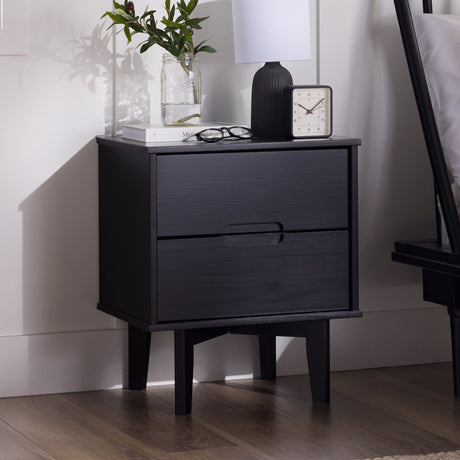 Sloane Mid Century Modern Solid Wood Nightstand-Bedroom-Parc Decor