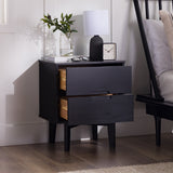 Sloane Mid Century Modern Solid Wood Nightstand-Bedroom-Parc Decor