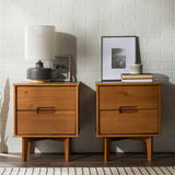 Sloane Mid Century Modern Solid Wood Nightstand-Bedroom-Parc Decor