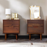 Sloane Mid Century Modern Solid Wood Nightstand-Bedroom-Parc Decor