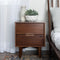 Sloane Mid Century Modern Solid Wood Nightstand-Bedroom-Parc Decor