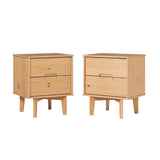 Sloane Mid Century Modern Solid Wood Nightstand-Bedroom-Parc Decor