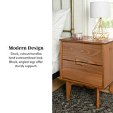 Sloane Mid Century Modern Solid Wood Nightstand-Bedroom-Parc Decor