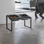 Slow Feeder Pet Bowl - Steel + Ceramic