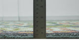 Small 3x5 Green And Gray Hand Knotted Wool Rug