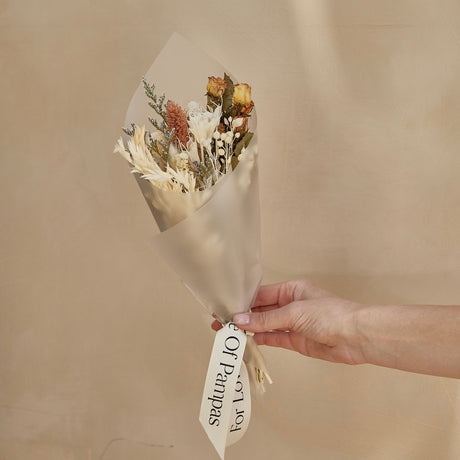 Small Dried Bouquet - Beige-dried bouquet-Parc Decor