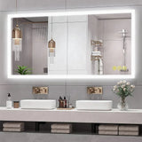 SmartGlow Dimmable LED Frameless Anti-Fog Bathroom Vanity Mirror