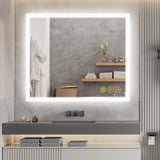 SmartGlow Dimmable LED Frameless Anti-Fog Bathroom Vanity Mirror