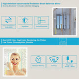 SmartGlow Dimmable LED Frameless Anti-Fog Bathroom Vanity Mirror