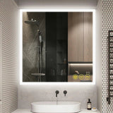 SmartGlow Dimmable LED Frameless Anti-Fog Bathroom Vanity Mirror