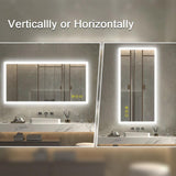 SmartGlow Dimmable LED Frameless Anti-Fog Bathroom Vanity Mirror-镜子-Parc Decor