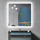SmartGlow Dimmable LED Frameless Anti-Fog Bathroom Vanity Mirror-镜子-Parc Decor
