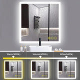 SmartGlow Dimmable LED Frameless Anti-Fog Bathroom Vanity Mirror-镜子-Parc Decor