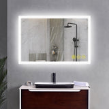 SmartGlow Dimmable LED Frameless Anti-Fog Bathroom Vanity Mirror-镜子-Parc Decor