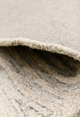 Snow Bloom Beige Hand Tufted 5x7 Wool Area Rug