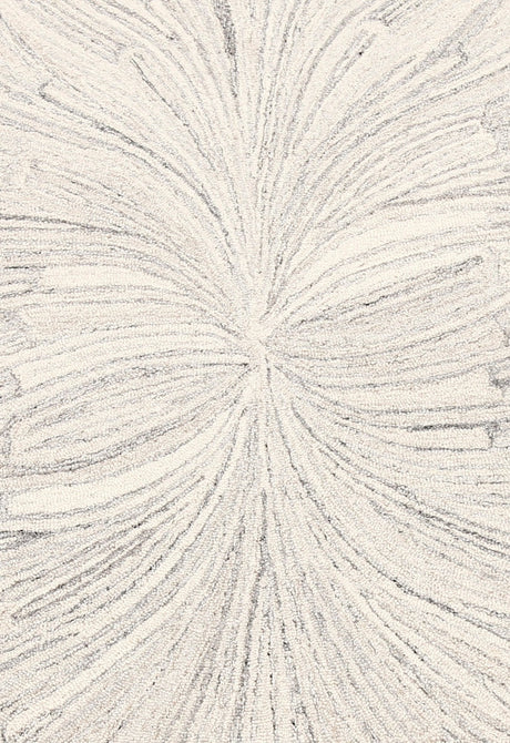 Snow Bloom Beige Hand Tufted 5x7 Wool Area Rug