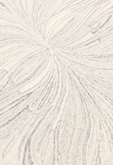 Snow Bloom Beige Hand Tufted 5x7 Wool Area Rug