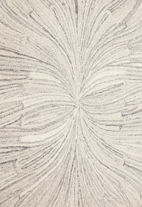 Snow Bloom Beige Hand Tufted 5x7 Wool Area Rug