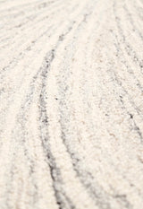 Snow Bloom Beige Hand Tufted 5x7 Wool Area Rug