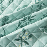 Snowy Botanical Quilt Set - Mariela Collection-Quilts & Comforters-Parc Decor
