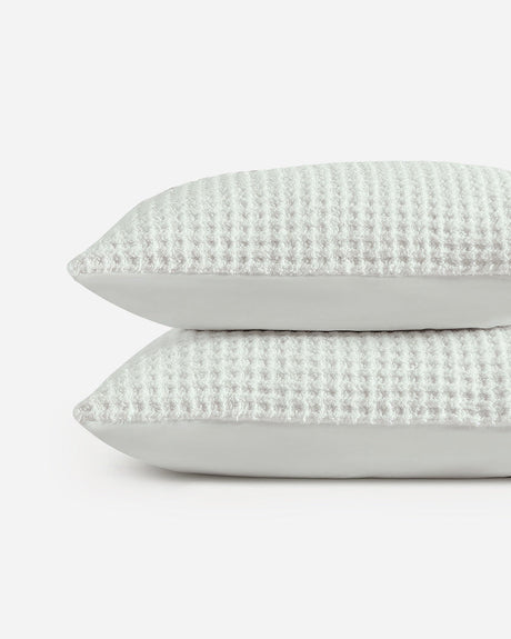 Snug Waffle + Bamboo Viscose Sham Set