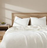 Snug Waffle + Bamboo Viscose Sham Set