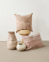 Soft Stone Ombre Decorative Wool Ukhamba Bowl-Baskets & Vessels-Parc Decor