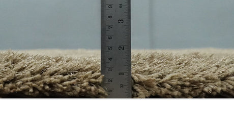 Solid 3x5, 4X6 and 5x7 Hand Woven Shag Brown Soft Viscose Area Rug