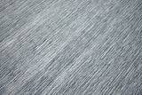 Solid Blue and Silver Wool And Viscose 5x8 Area Rug