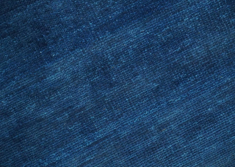 Solid Blue Hand knotted Contemporary 8x10 wool Area Rug