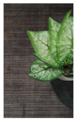 Solid Brown Scandinavian 5x7 Blended Wool Flatwoven Area Rug