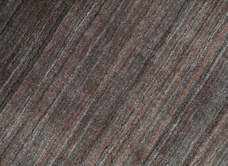 Solid Brown Scandinavian 5x7 Blended Wool Flatwoven Area Rug