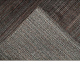 Solid Brown Scandinavian 5x7 Blended Wool Flatwoven Area Rug