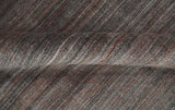 Solid Brown Scandinavian 5x7 Blended Wool Flatwoven Area Rug