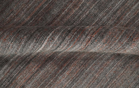 Solid Brown Scandinavian 5x7 Blended Wool Flatwoven Area Rug