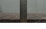 Solid Brown Scandinavian 5x7 Blended Wool Flatwoven Area Rug