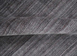 Solid Charcoal Scandinavian 5x7 Blended Wool Flatwoven Area Rug