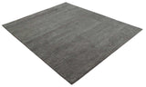 Solid Charcoal Woolen Hand Tufted contemporary area Rug