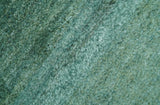 Solid Green Hand knotted Contemporary Custom Made wool Area Rug
