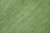 Solid Green Woolen Hand Tufted contemporary area Rug