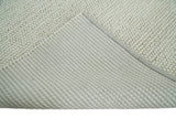 Solid Ivory Wool Felted Chunky Hand Woven Contemporary Area Rug