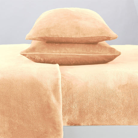 Solid Jewel-Toned Plush Sheet - Velvet Luxe Collection