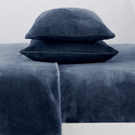 Solid Jewel-Toned Plush Sheet - Velvet Luxe Collection