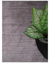 Solid Lavender Purple Scandinavian 5x7 Blended Wool Flatwoven Area Rug